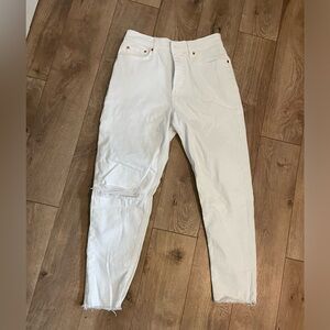 Levi Mom jeans White